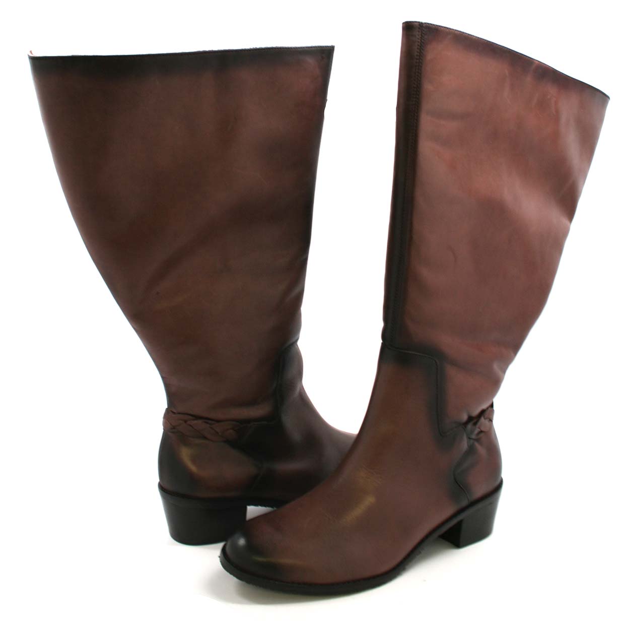 rose petals extra wide calf boots