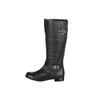 Ros Hommerson Trudy Black Leather Wide Calf Women's Boot