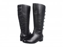 Ros Hommerson Trendy Extra Wide Calf Black Leather