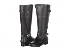 Ros Hommerson Trudy Black Leather Wide Calf Women's Boot