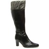 David Tate ladies wide calf Savannah Black Leather