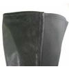 Peearge LB7060 Ladies Thigh High Boots Black Leather