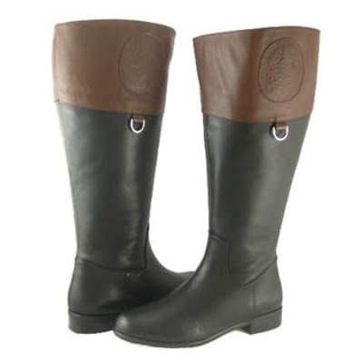 Ros Hommerson Chip boot Black/Banana Bread Le Super Wide calf