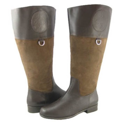 Ros Hommerson Chip boot Brown Leather suede Super Wide calf