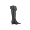Ros Hommerson Tami Wide Shaft Black Leather wedge boot