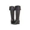 Ros Hommerson Tami Wide Shaft Black Leather wedge boot