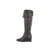 Ros Hommerson Tami Wide Shaft Black Leather wedge boot