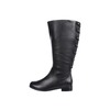 Ros Hommerson Trendy Extra Wide Calf Black Leather