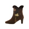 Ros Hommerson Women's Zumba Bootie Brown Leather/Suede