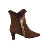 Ros Hommerson Women's Zumba Bootie Brown Leather/Suede