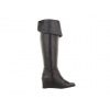 Ros Hommerson Tami Extra Wide Shaft Black Leather wedge boot