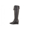 Ros Hommerson Tami Extra Wide Shaft Black Leather wedge boot