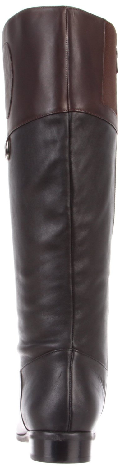 Ros Hommerson Chip boot Black/Brown Leather Wide calf [H-41898] - $131. ...