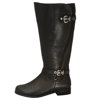 Ros Hommerson Trudy Brown Leather Boot Extra Wide calf - $143.99 : Slim ...