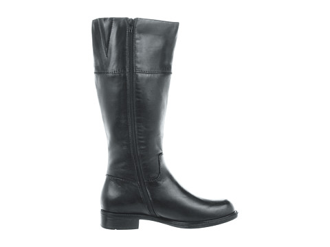 David Tate Eileen Black Leather Wide Wide shaft - $179.00 : Wide Calf ...